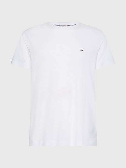 Tommy Hilfiger 1985 Essential Flag Moški Majice Bela | TH705SKV