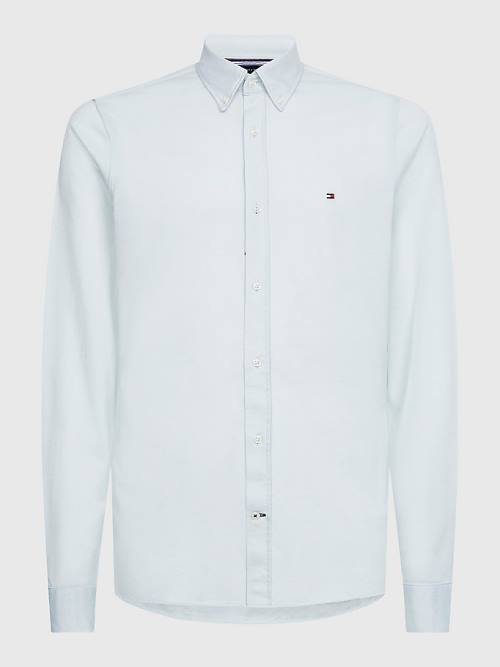 Tommy Hilfiger 1985 Essential Slim Fit Moški Srajce Zelena | TH157UHP