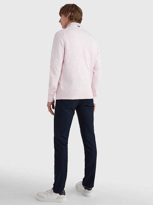 Tommy Hilfiger 1985 Essential TH Flex Sweatshirt Moški Puloverji Roza | TH837BIA