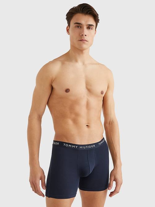 Tommy Hilfiger 3-Pack Logo Waistband Boxer Briefs Moški Spodnje Perilo Rjav | TH381WIT