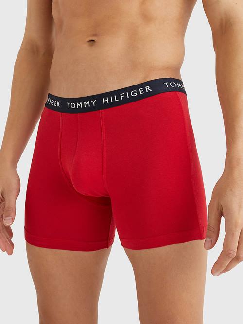 Tommy Hilfiger 3-Pack Logo Waistband Boxer Briefs Moški Spodnje Perilo Rjav | TH381WIT