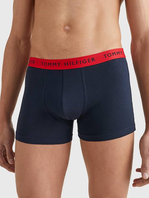 Tommy Hilfiger 3-Pack Repeat Logo Trunks Moški Spodnje Perilo Črna | TH513KPD