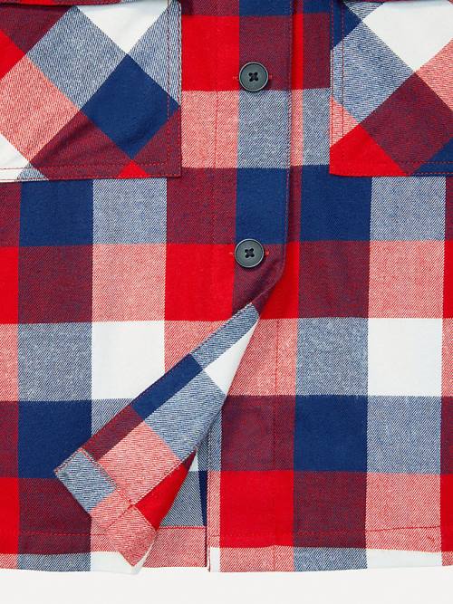 Tommy Hilfiger Adaptive Multicolour Plaid Shacket Ženske Srajce Multi | TH742EGV