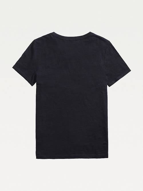 Tommy Hilfiger Adaptive Pure Cotton Ženske Majice Modra | TH713VJO