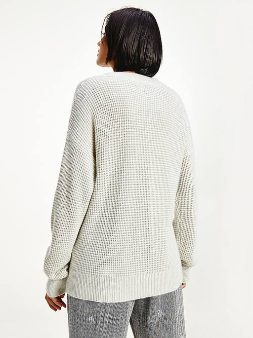 Tommy Hilfiger Alpaca Wool Relaxed Fit Jumper Ženske Puloverji Siva | TH618MYV