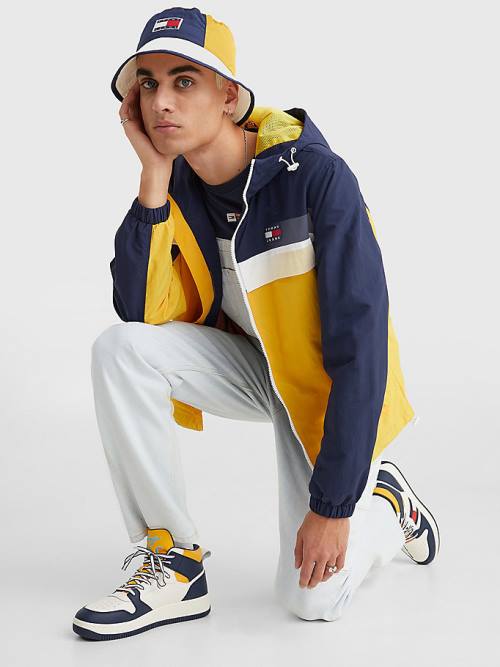 Tommy Hilfiger Badge Chicago Windbreaker Moški Jakne Rumena | TH680JPN