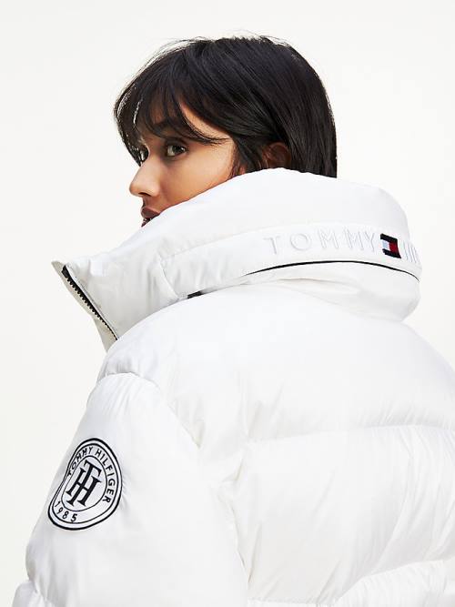 Tommy Hilfiger Belted Down Padded Ženske Jakne Bela | TH438QCY