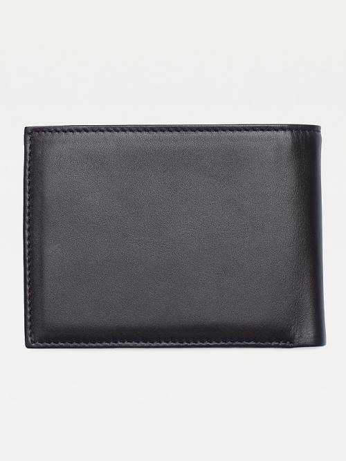 Tommy Hilfiger Bifold Leather Moški Denarnice Črna | TH402SLN