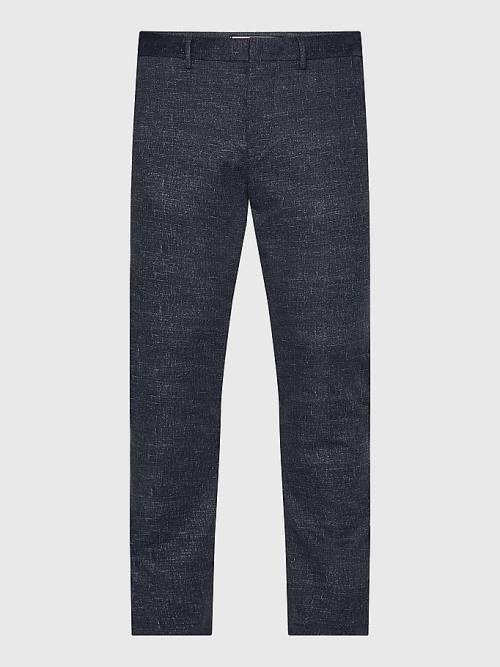 Tommy Hilfiger Bleecker Slim Fit Jersey Moški Hlače Modra | TH017XQS
