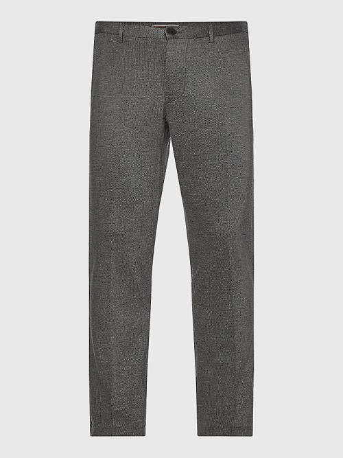 Tommy Hilfiger Bleecker Slim Fit Jersey Chinos Moški Hlače Siva | TH573QAE