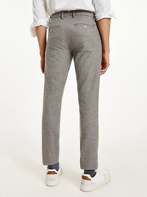 Tommy Hilfiger Bleecker Slim Woven Moški Hlače Siva | TH806ENK