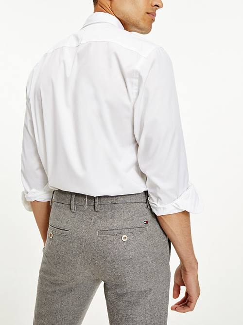 Tommy Hilfiger Bleecker Slim Woven Moški Hlače Siva | TH806ENK