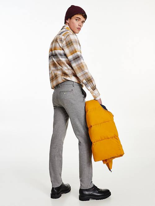 Tommy Hilfiger Bleecker Slim Woven Moški Hlače Siva | TH806ENK