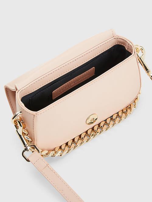 Tommy Hilfiger Chain Mini Crossover Ženske Torbice Roza | TH704OTG