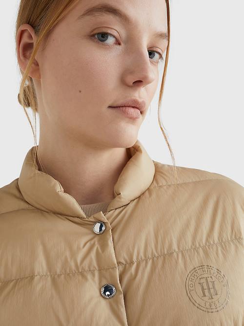 Tommy Hilfiger Chic Down-Filled Ženske Jakne Bež | TH321IPY