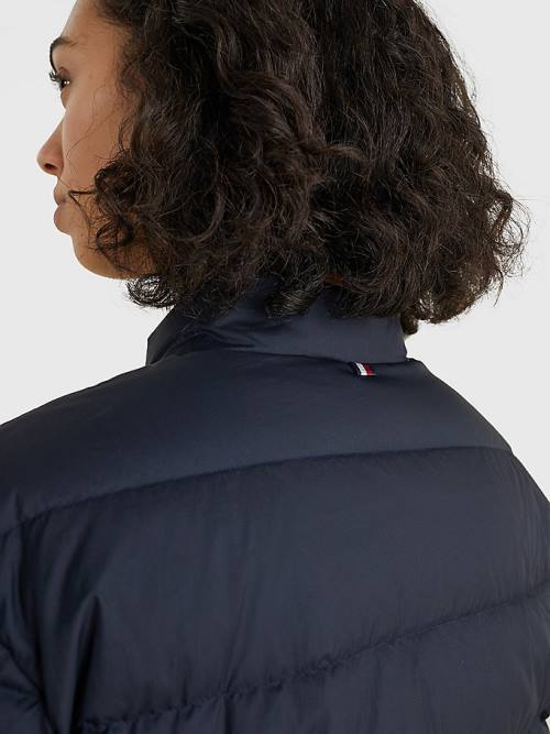 Tommy Hilfiger Chic Down-Filled Ženske Jakne Modra | TH602JHU