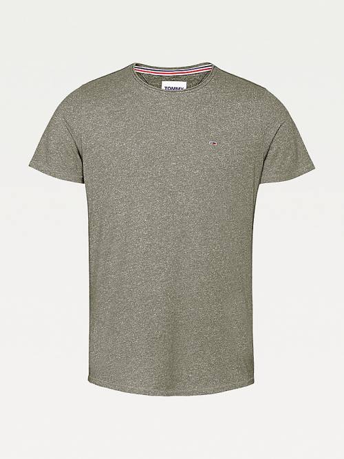 Tommy Hilfiger Classics Slim Fit Moški Majice Zelena | TH540RMV