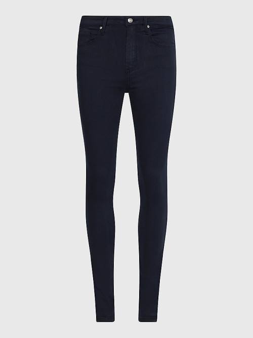 Tommy Hilfiger Como Mid Rise Skinny TH Flex Ženske Kavbojke Modra | TH670KUP