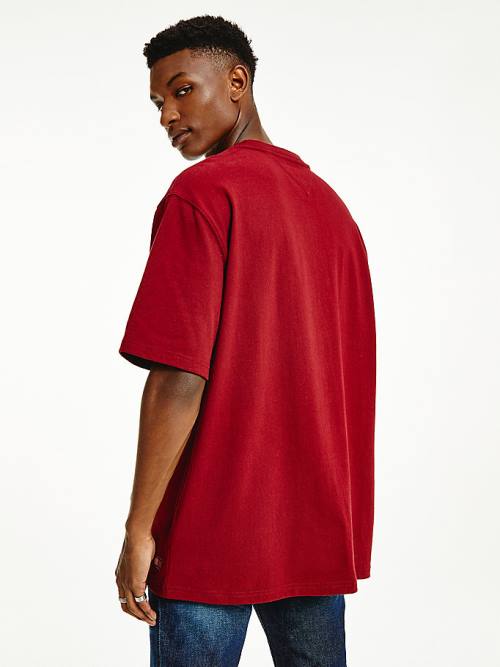 Tommy Hilfiger Crew Neck Moški Majice Rdeča | TH904QMH
