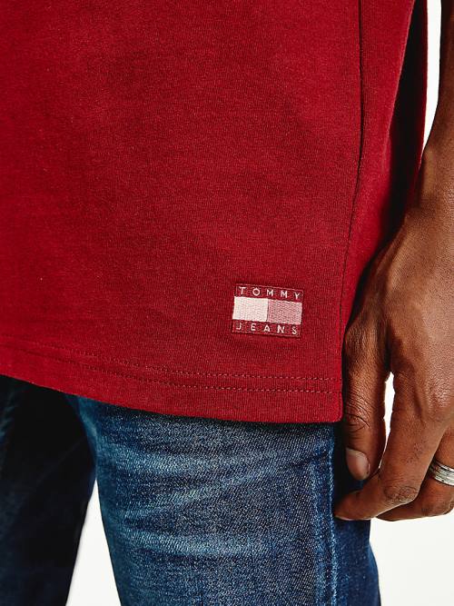 Tommy Hilfiger Crew Neck Moški Majice Rdeča | TH904QMH