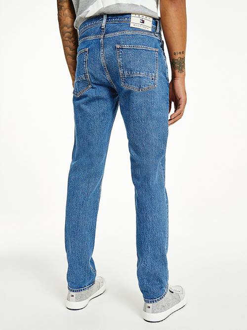 Tommy Hilfiger Denton Straight Crest Moški Kavbojke Denim | TH039UAB