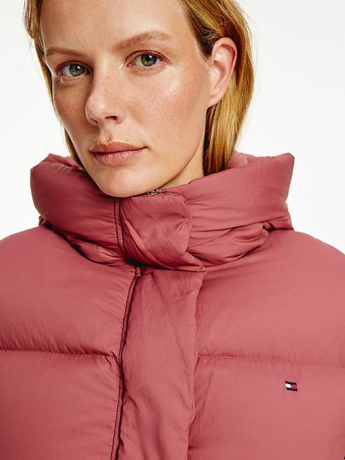 Tommy Hilfiger Down Puffer Ženske Jakne Rdeča | TH328UEZ