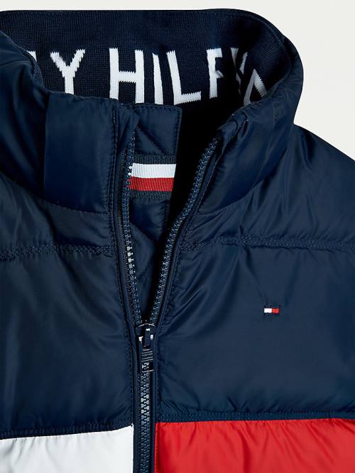 Tommy Hilfiger Essential Down Fantje Jakne Modra | TH095OLK