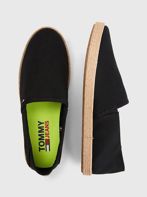 Tommy Hilfiger Essential Espadrilles Moški Casual Čevlji Črna | TH285HCE
