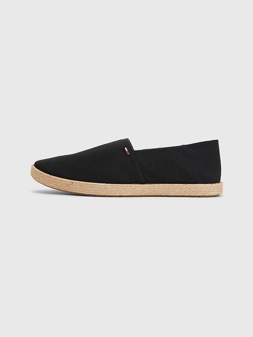 Tommy Hilfiger Essential Espadrilles Moški Casual Čevlji Črna | TH285HCE