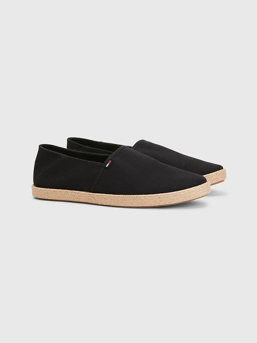 Tommy Hilfiger Essential Espadrilles Moški Casual Čevlji Črna | TH285HCE