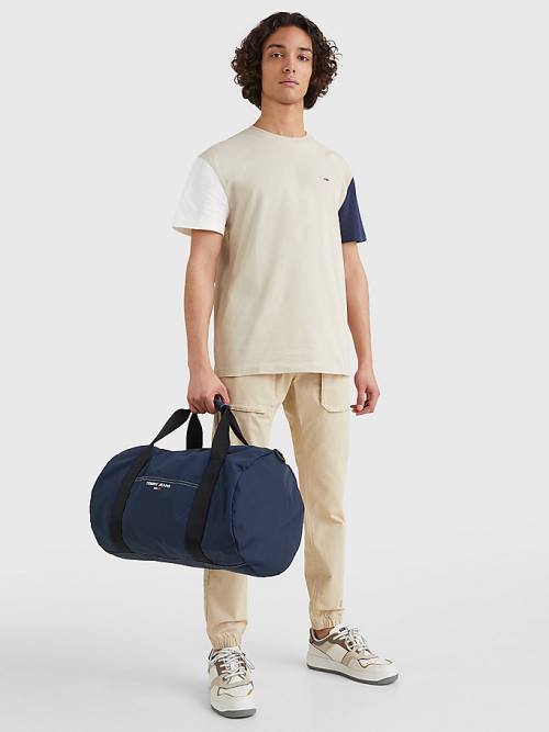 Tommy Hilfiger Essential Logo Duffle Moški Torbice Modra | TH235RJW