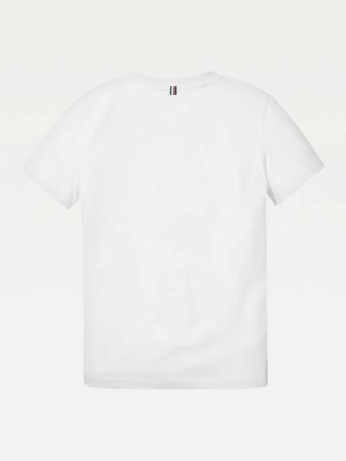 Tommy Hilfiger Essential Organic Cotton Dekleta Majice Bela | TH124YWS