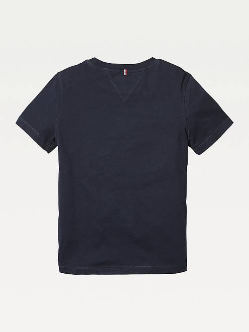Tommy Hilfiger Essential Organic Cotton Dekleta Majice Modra | TH472JOS