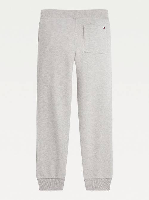 Tommy Hilfiger Essential Organic Cotton Logo Joggers Dekleta Hlače Siva | TH536CQZ