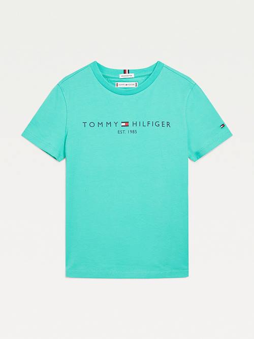 Tommy Hilfiger Essential Organic Cotton Dekleta Majice Zelena | TH608SYZ