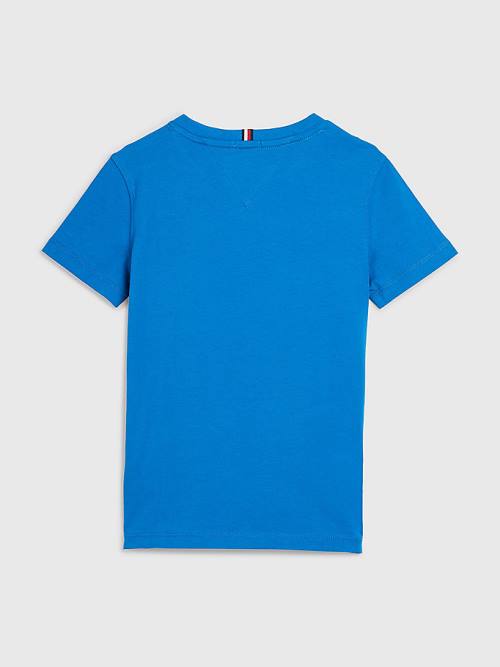 Tommy Hilfiger Essential Organic Cotton Dekleta Majice Modra | TH934BGT
