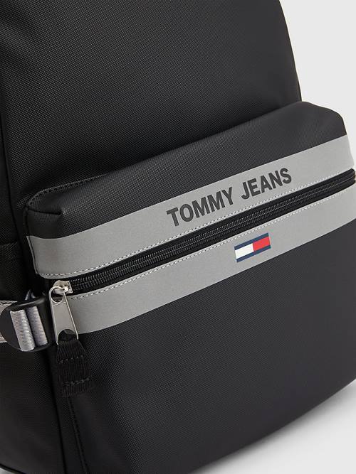 Tommy Hilfiger Essential Reflective Backpack Moški Torbice Črna | TH189EAL