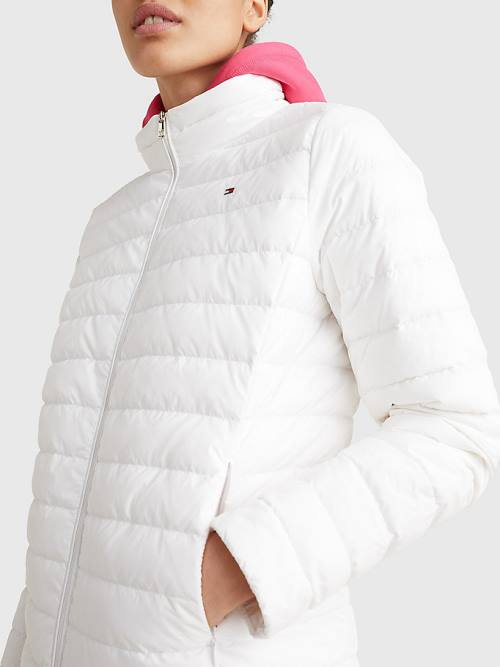 Tommy Hilfiger Essential Removable Hood Down Ženske Jakne Bela | TH871PEI