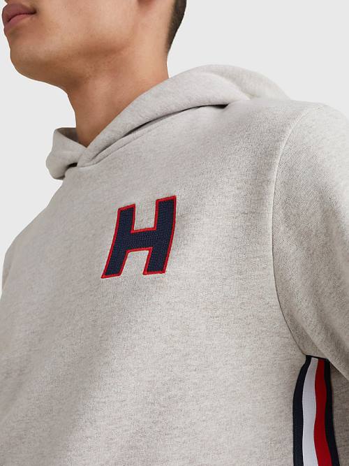 Tommy Hilfiger Exclusive Signature Detail Monogram Moški Pulover s kapuco Bež | TH746FZU