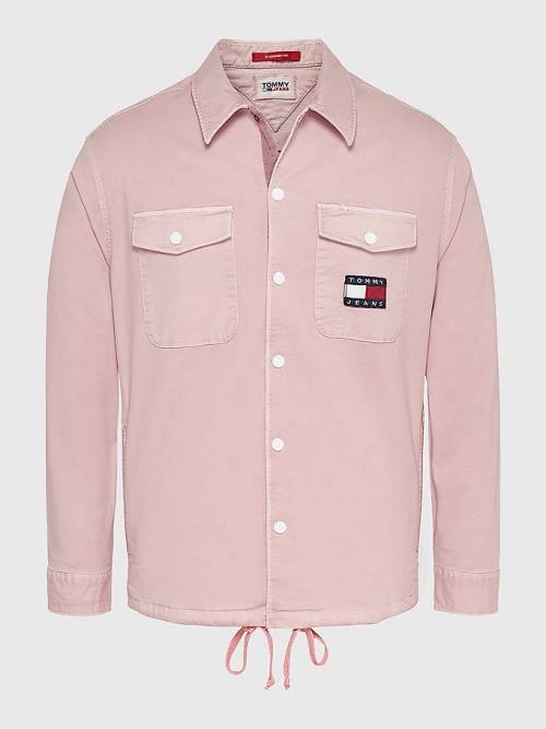 Tommy Hilfiger Expedition Logo Coach Moški Srajce Roza | TH728DHO
