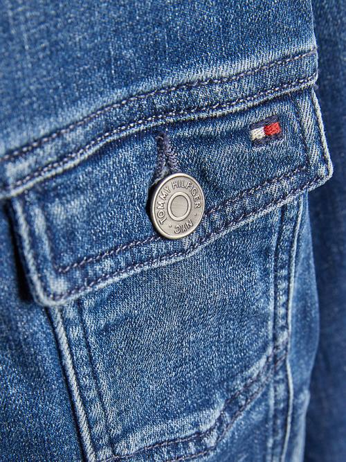 Tommy Hilfiger Faded Denim Trucker Fantje Jakne Denim | TH582RBN
