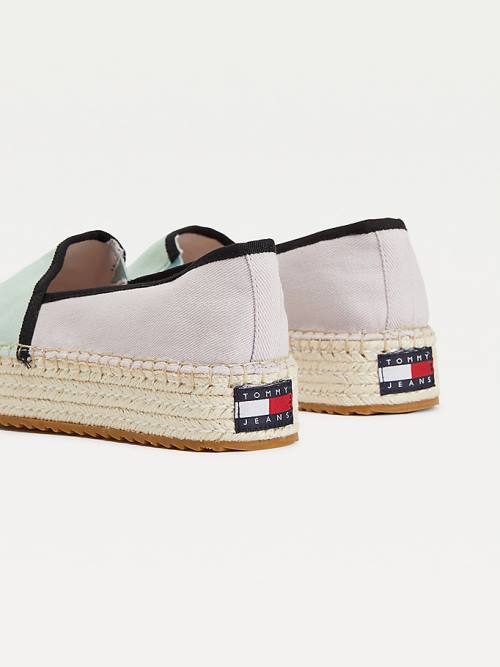Tommy Hilfiger Flatform Espadrilles Ženske Loafers Modra | TH105BUM