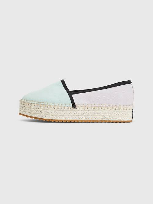 Tommy Hilfiger Flatform Espadrilles Ženske Loafers Modra | TH105BUM