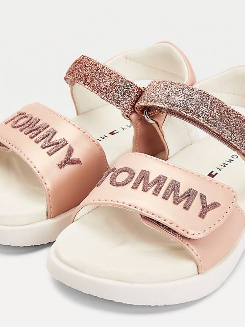 Tommy Hilfiger Glitter Dekleta Sandali Roza | TH243UOQ