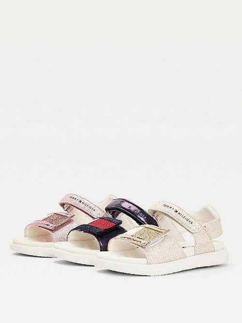 Tommy Hilfiger Glitter Dekleta Sandali Roza | TH243UOQ