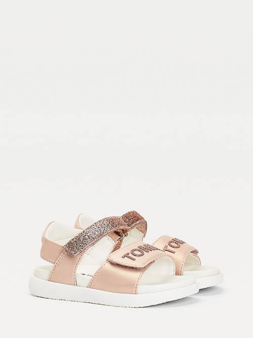 Tommy Hilfiger Glitter Dekleta Sandali Roza | TH243UOQ
