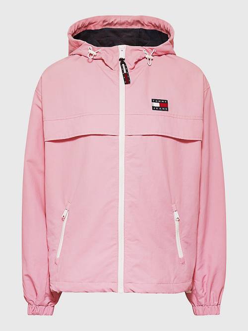 Tommy Hilfiger Hooded Chicago Windbreaker Ženske Jakne Roza | TH415LEF