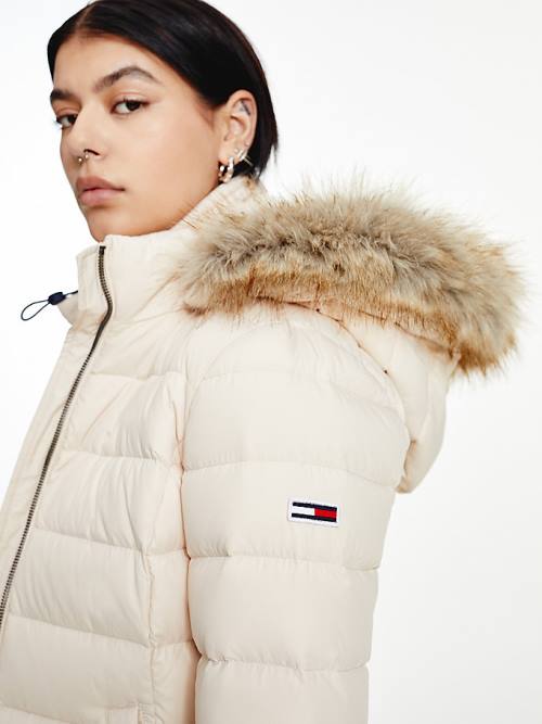 Tommy Hilfiger Hooded Down Ženske Jakne Bež | TH045RKP