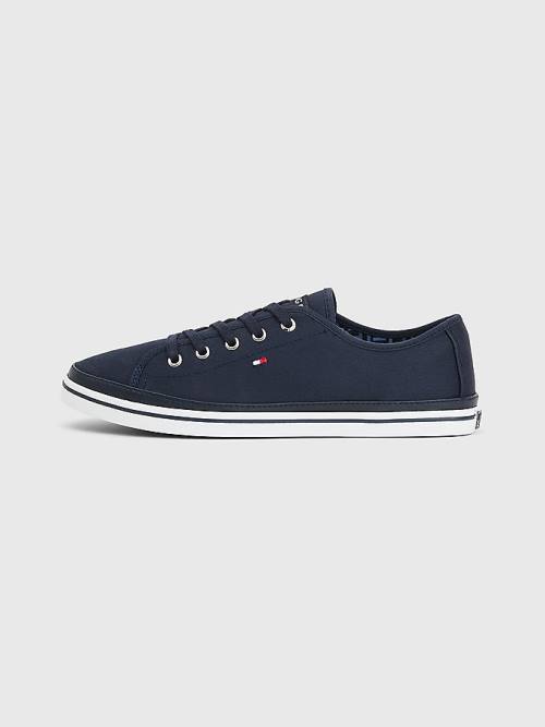 Tommy Hilfiger Iconic Logo Ženske Superge Modra | TH981QBO