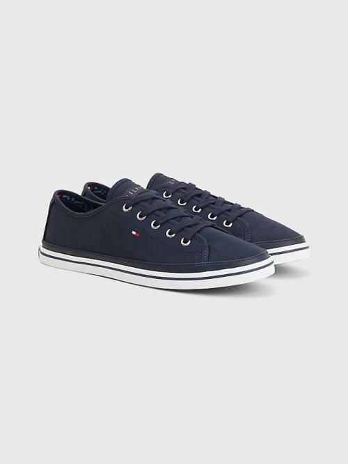 Tommy Hilfiger Iconic Logo Ženske Superge Modra | TH981QBO